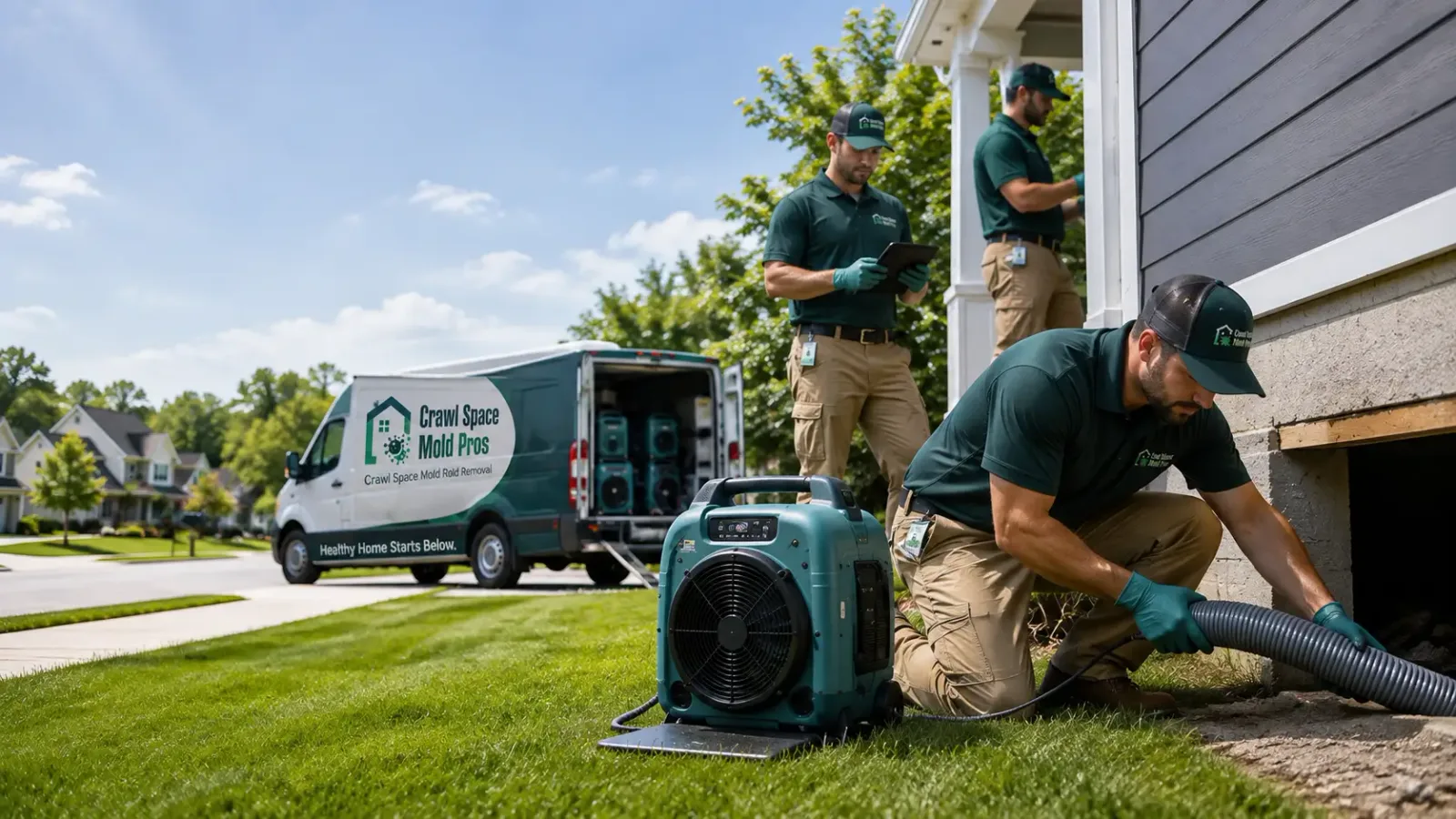Crawl Space Mold Removal in Vaughnsville, OH